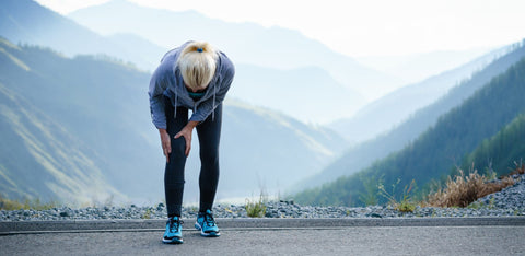 Woman stretching